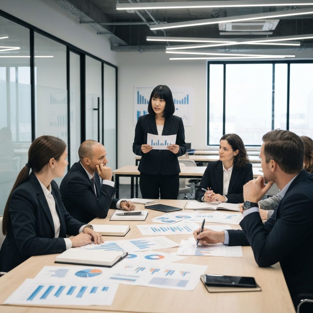 Business professionals at work